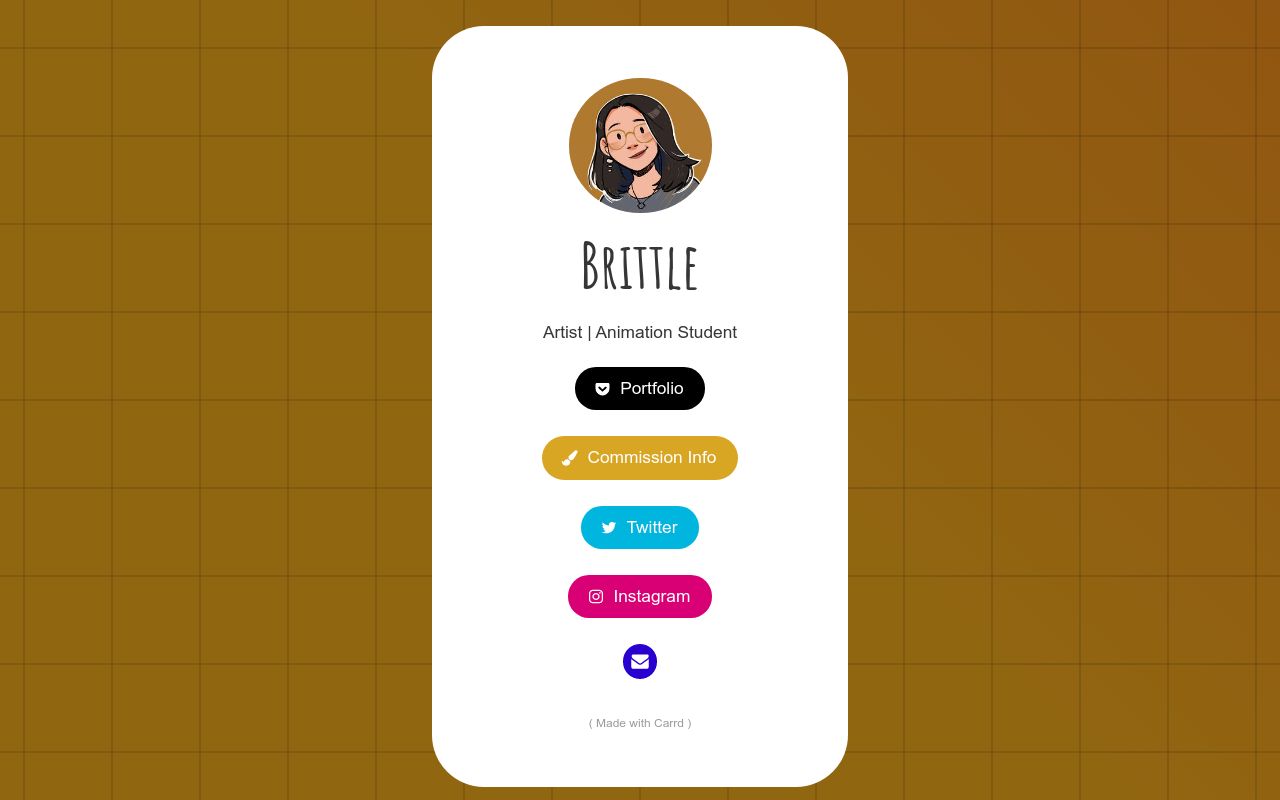 Carrd profile picture for @brittle